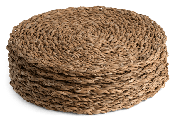 Neptune Tabletop Accessories Default Maya Round Woven Placemats, Set of 6