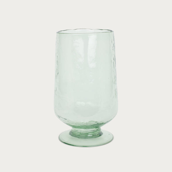 Neptune Vases Raynes Green Glass Hurricane