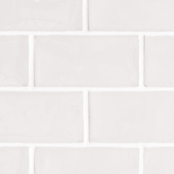 Neptune Wall & Floor Covering 7.5x15cm / Snow Meldon tiles
